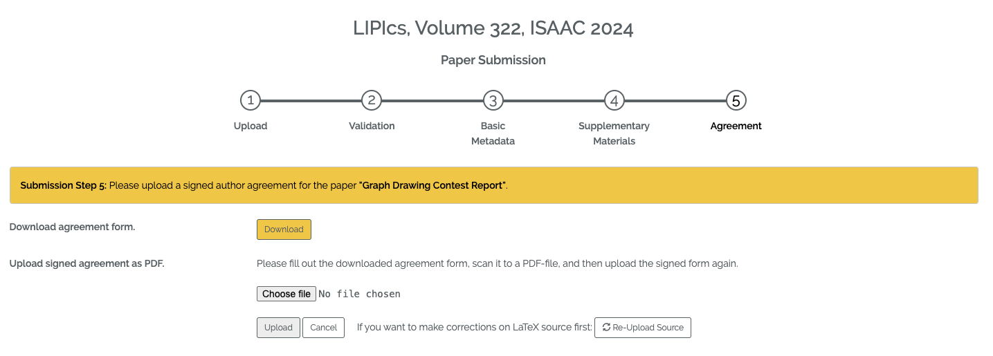 Submission Step 5 - Author Agreement